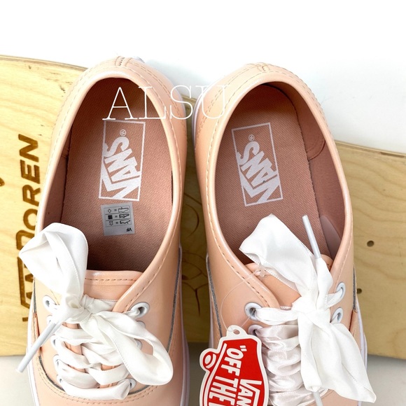 VANS Authentic Pearl Leather Cream Pink Women’s - Picture 8 of 11